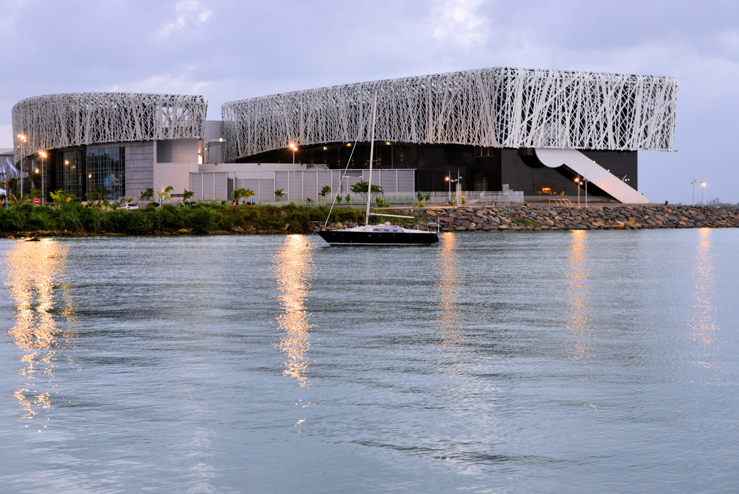 Acte slavery memorial late afternoon view, Pointe à Pitre, Guadeloupe